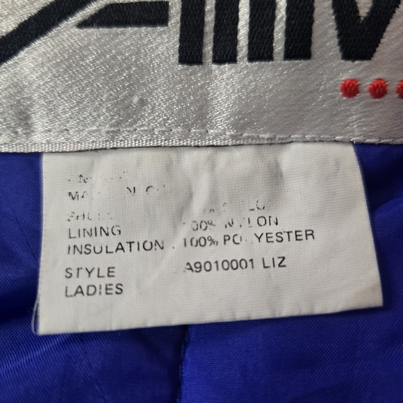 VINTAGE Attivo Bright Ski Jacket Snowboard Outdoor Puffy Bomber Coat Colorful 12 - Picture 5 of 12